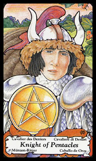 Tarotkaart Pentakels Ridder