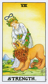 Kracht Betekenis van de tarotkaart Kracht