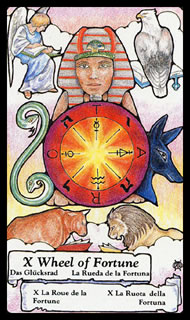 Het Rad van Fortuin Betekenis Tarotkaart Het Rad van Fortuin