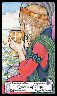Bekers Koningin betekenis tarotkaart Bekers Koningin